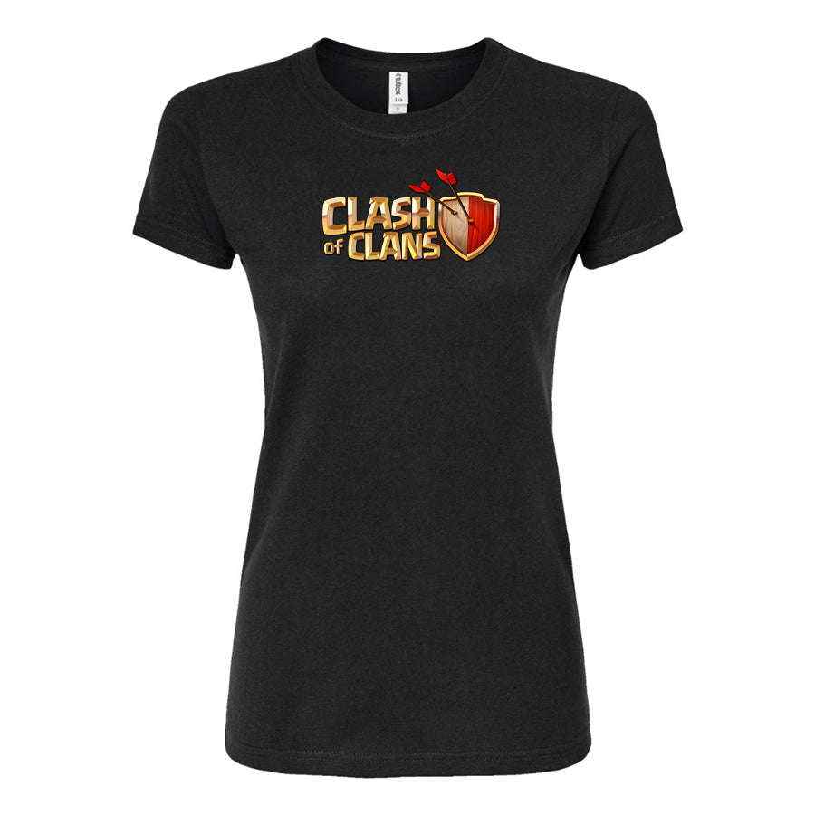 Women's Clash of Clans Game Round Neck T-Shirt