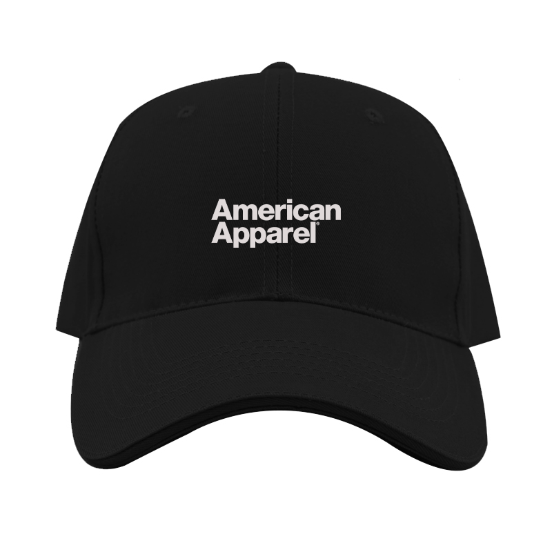 American Apparel  Logo  Dad Baseball Cap Hat