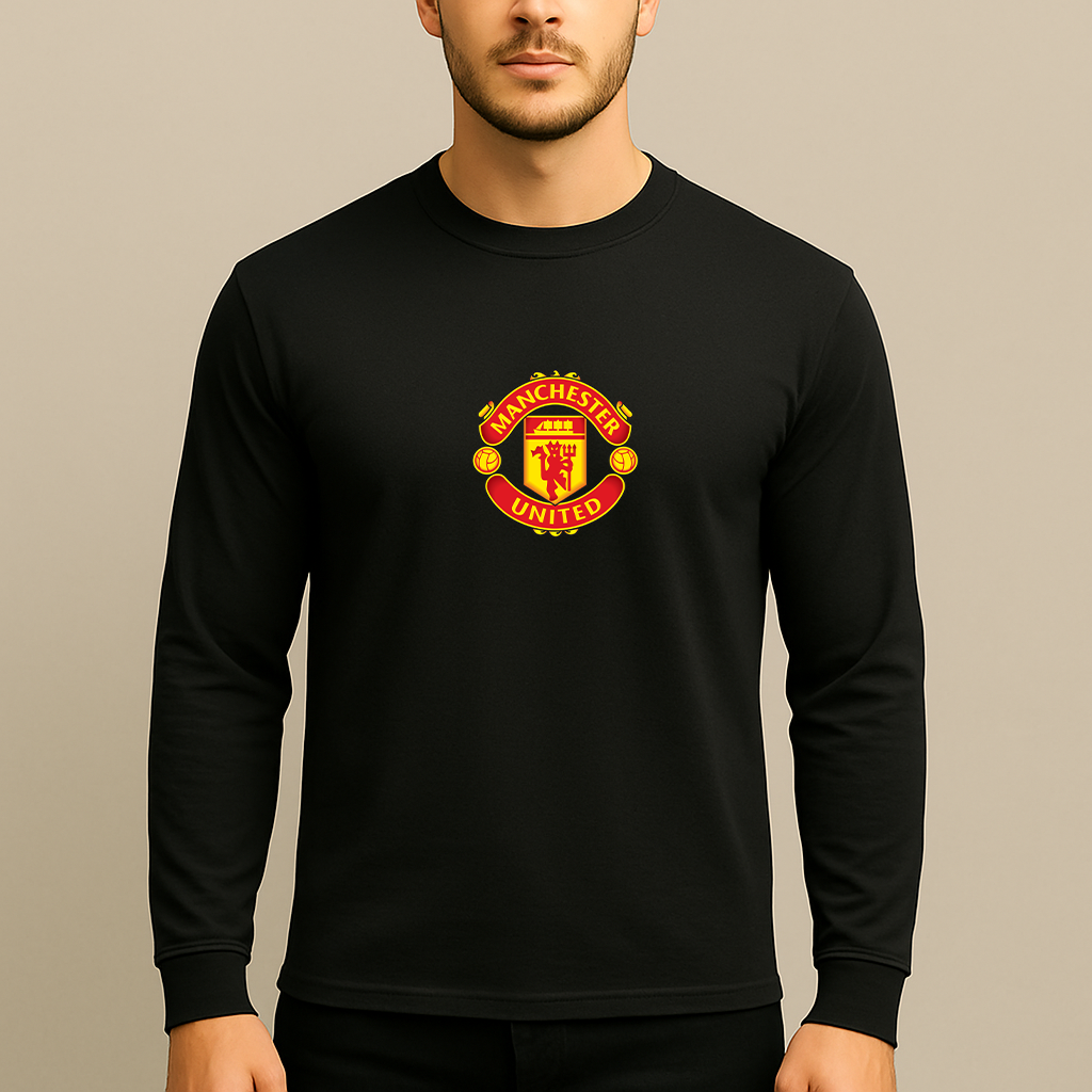 Men’s Manchester United Soccer Long Sleeve T-Shirt