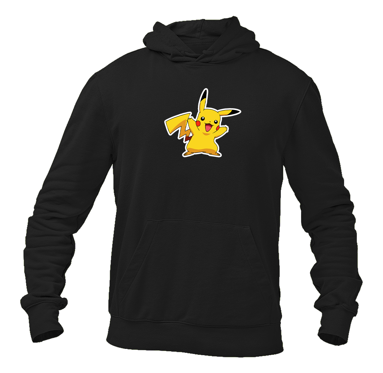 Men's Pikachu Cartoon Pullover Hoodie