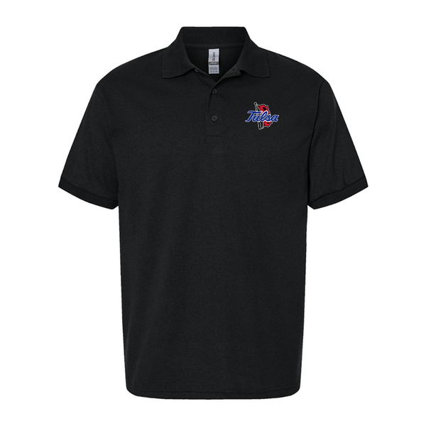 Men's Tulsa Golden Hurricane Gildan Dry Blend Jersey Polo