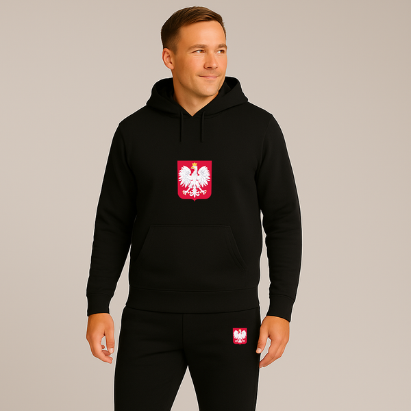 Men's Poland National Soccer Team Hoodie Joggers Set
