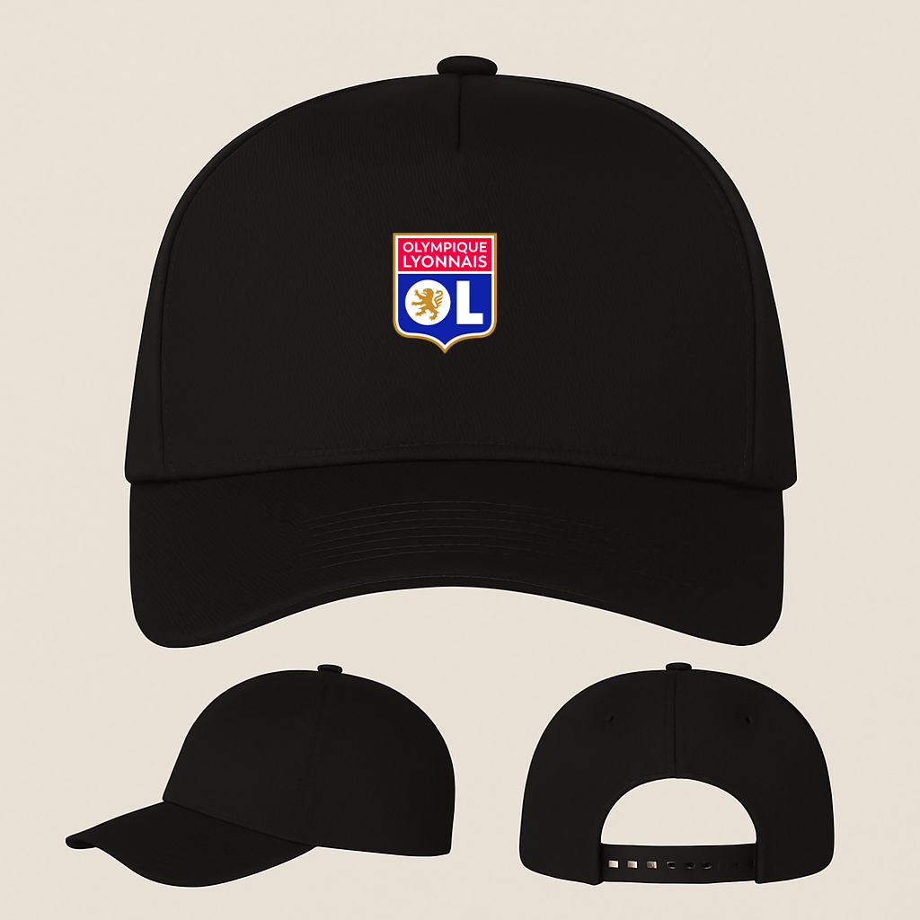 Olympique Lyonnais FC Five Panel Twill Snapback Cap