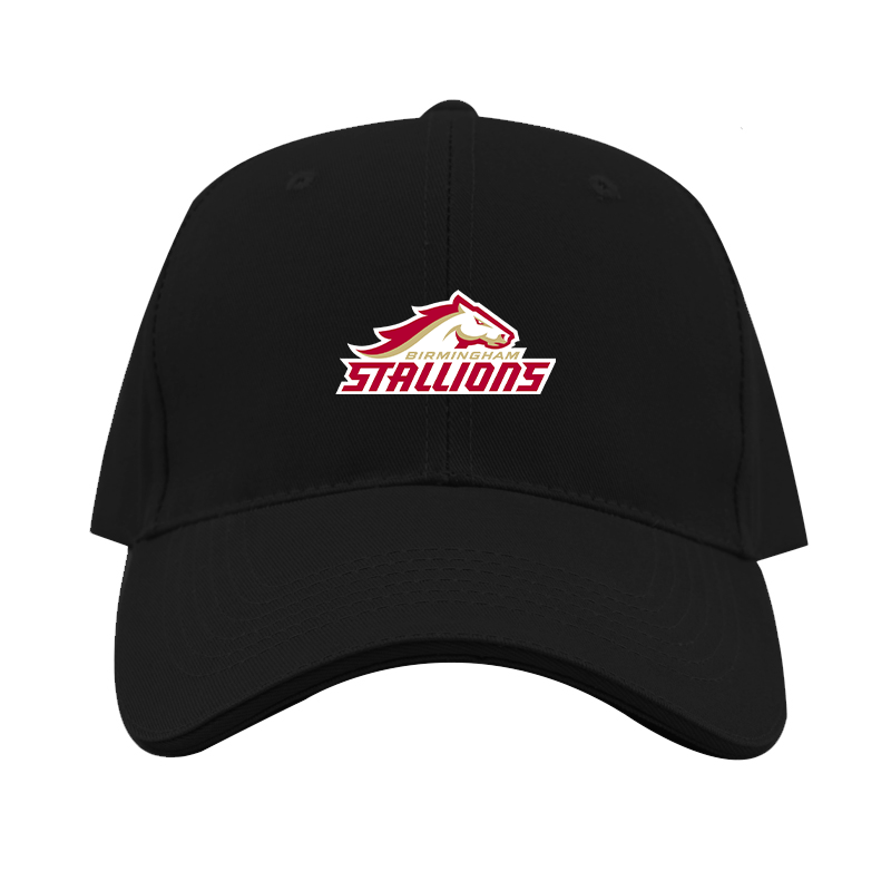 Birmingham Stallions Logo  Dad Baseball Cap Hat