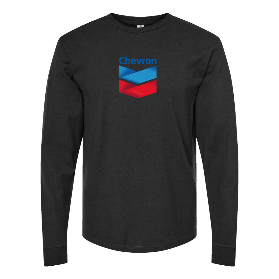 Men's Chevron Gas Station  Long Sleeve T-Shirt