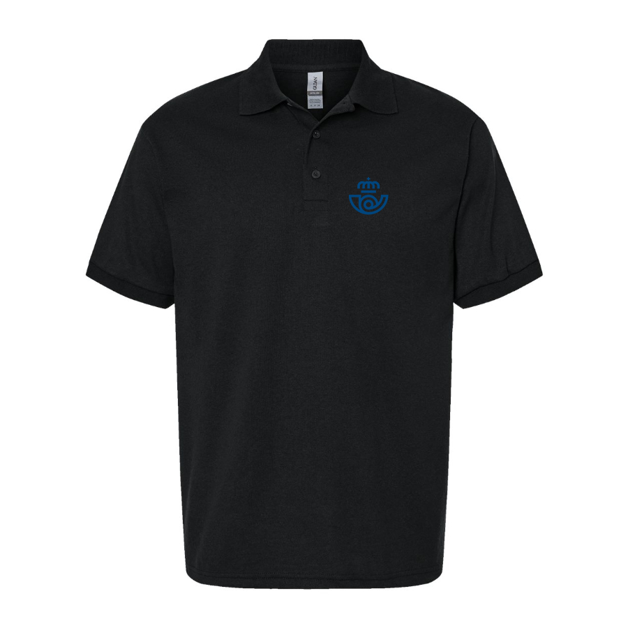 Men's Correos Logo Dry Blend Polo - Black