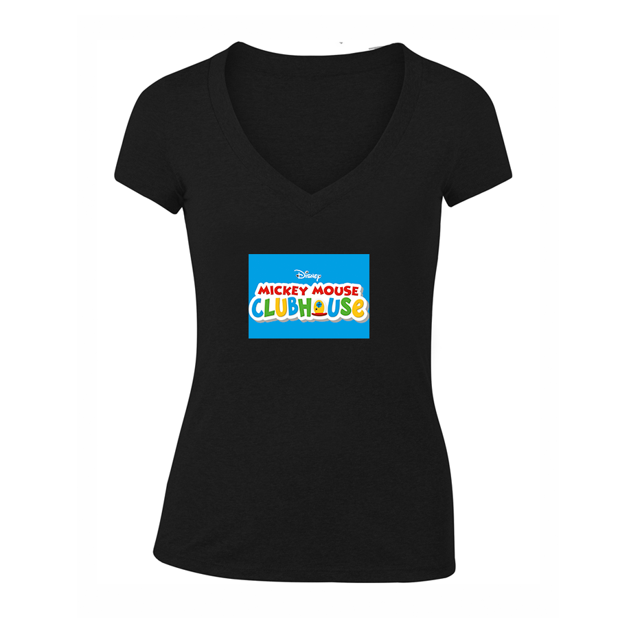 Women's Mickey Mouse ClubHouse V-Neck T-Shirt