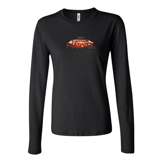 Women's Captain Marvel Superhero  Long Sleeve T-Shirt