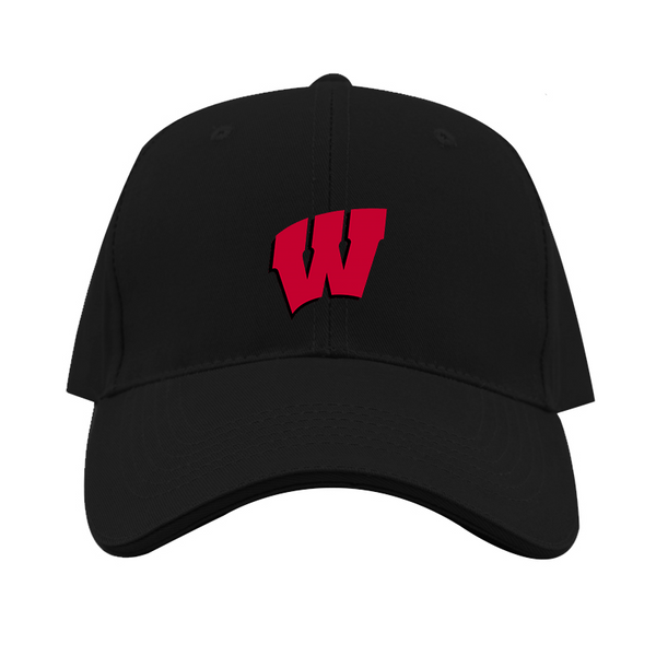 Wisconsin Badgers Logo  Dad Baseball Cap Hat