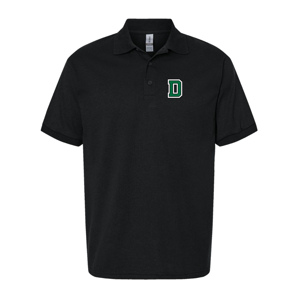 Men's Dartmouth Big Green Dry Blend Jersey Polo - Black
