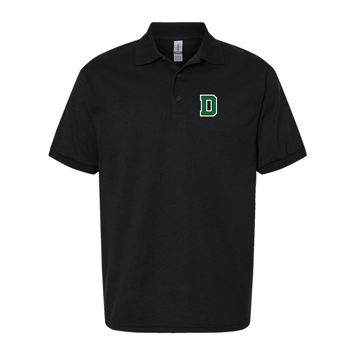 Men's Dartmouth Big Green Dry Blend Jersey Polo - Black