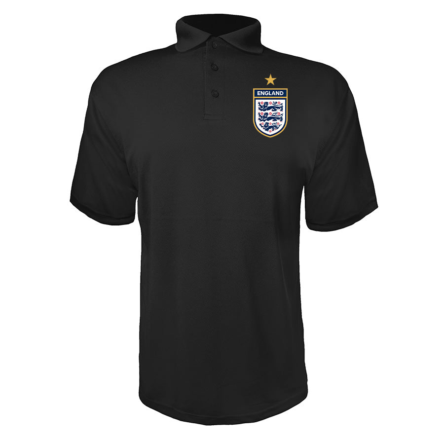 Men's England National Soccer Team Polyester Polo