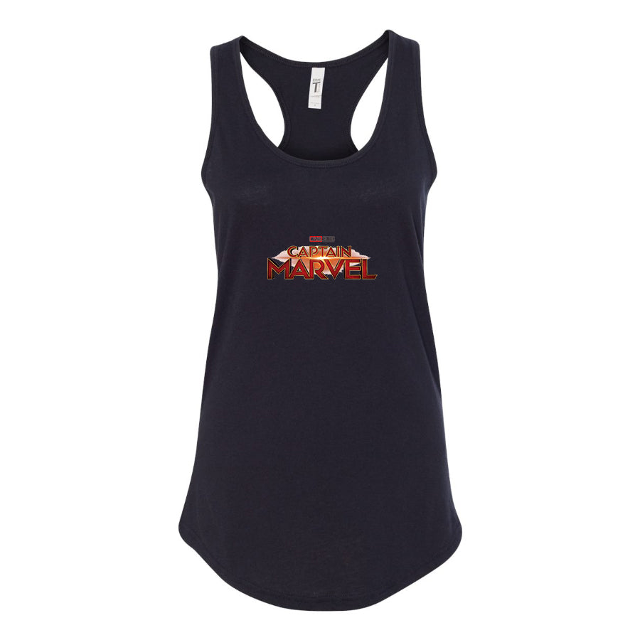 Women's Captain Marvel Superhero  Racerback Tank Top