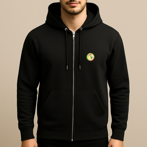 Men's Senegal National Soccer Team Zipper Hoodie