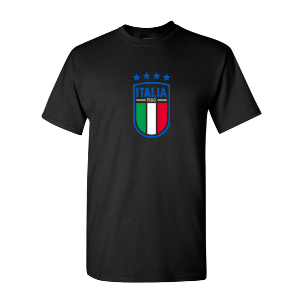 Youth Kids Italy National Soccer Cotton T-Shirt