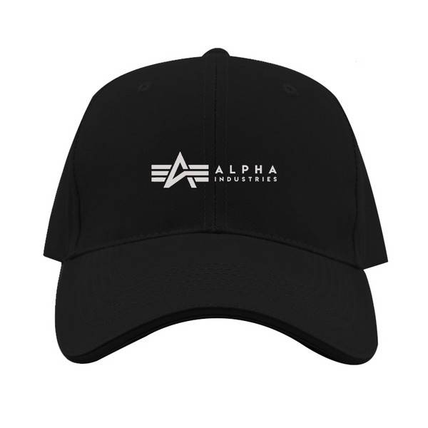 Alpha Industries Logo  Dad Baseball Cap Hat