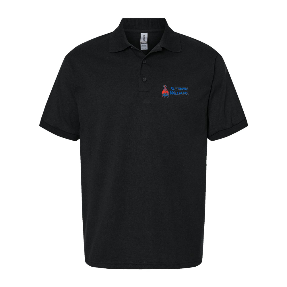 Men's Sherwin Williams Dry Blend Jersey Polo - Black