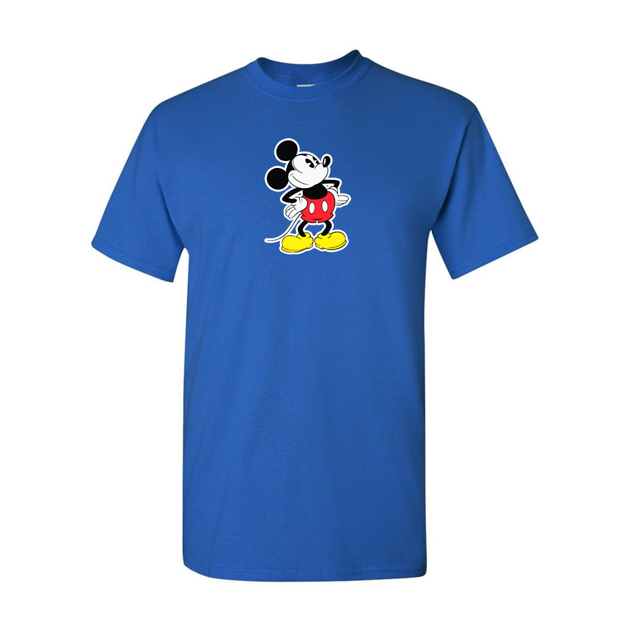 Men's Mickey Mouse Cartoon Cotton T-Shirt