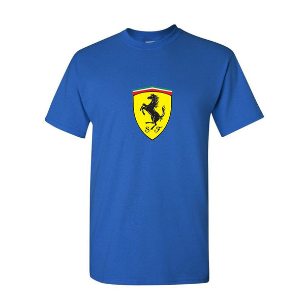 Youth Kids Ferrari Motorsport Car Cotton T-Shirt
