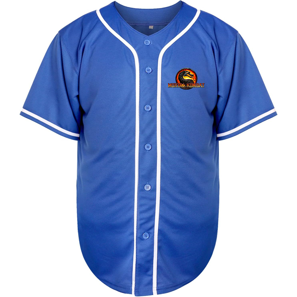 Men's Mortal Kombat Game Baseball Jersey