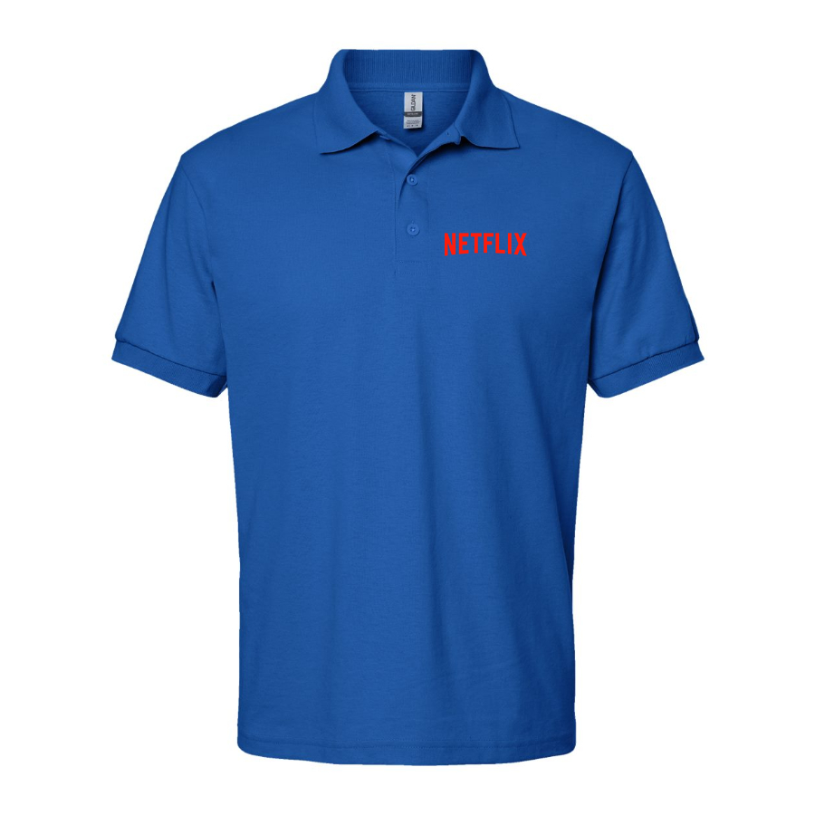 Men's Netflix Movie Show Dry Blend Polo