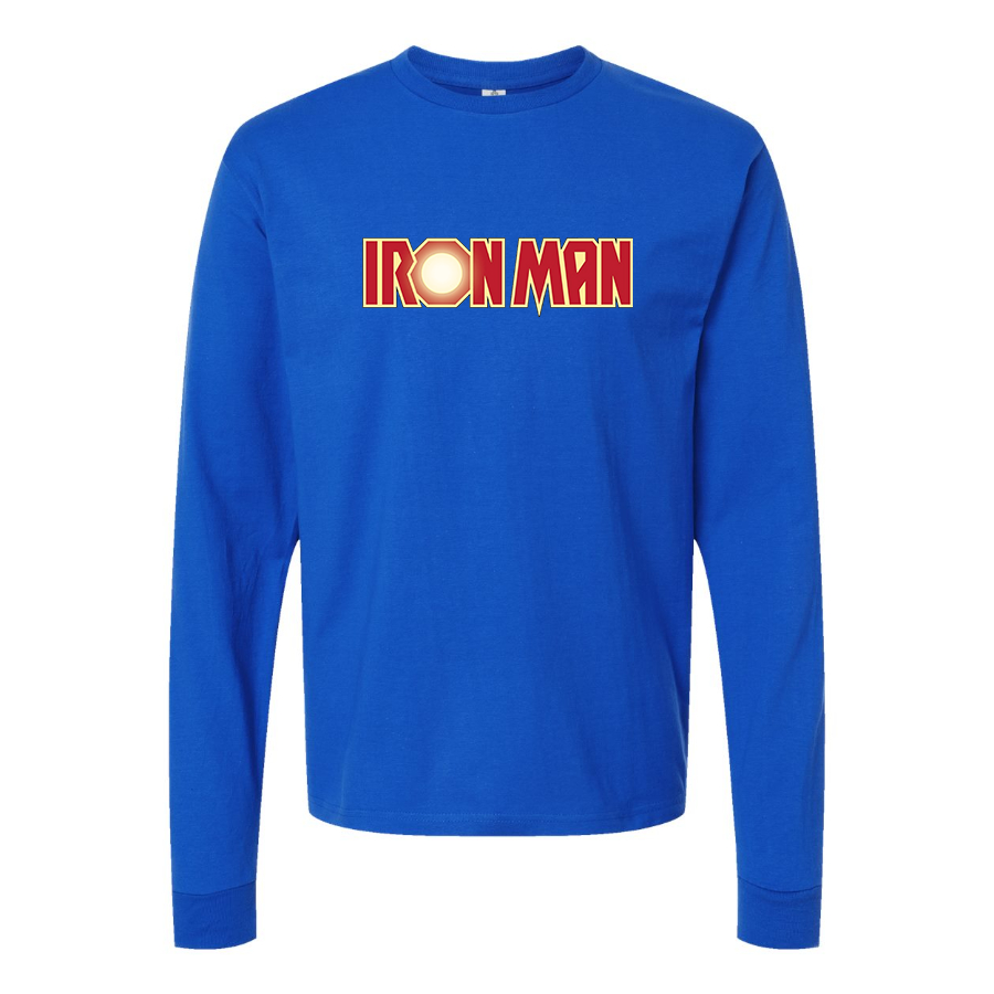 Men's Iron Man Marvel Superhero Long Sleeve T-Shirt