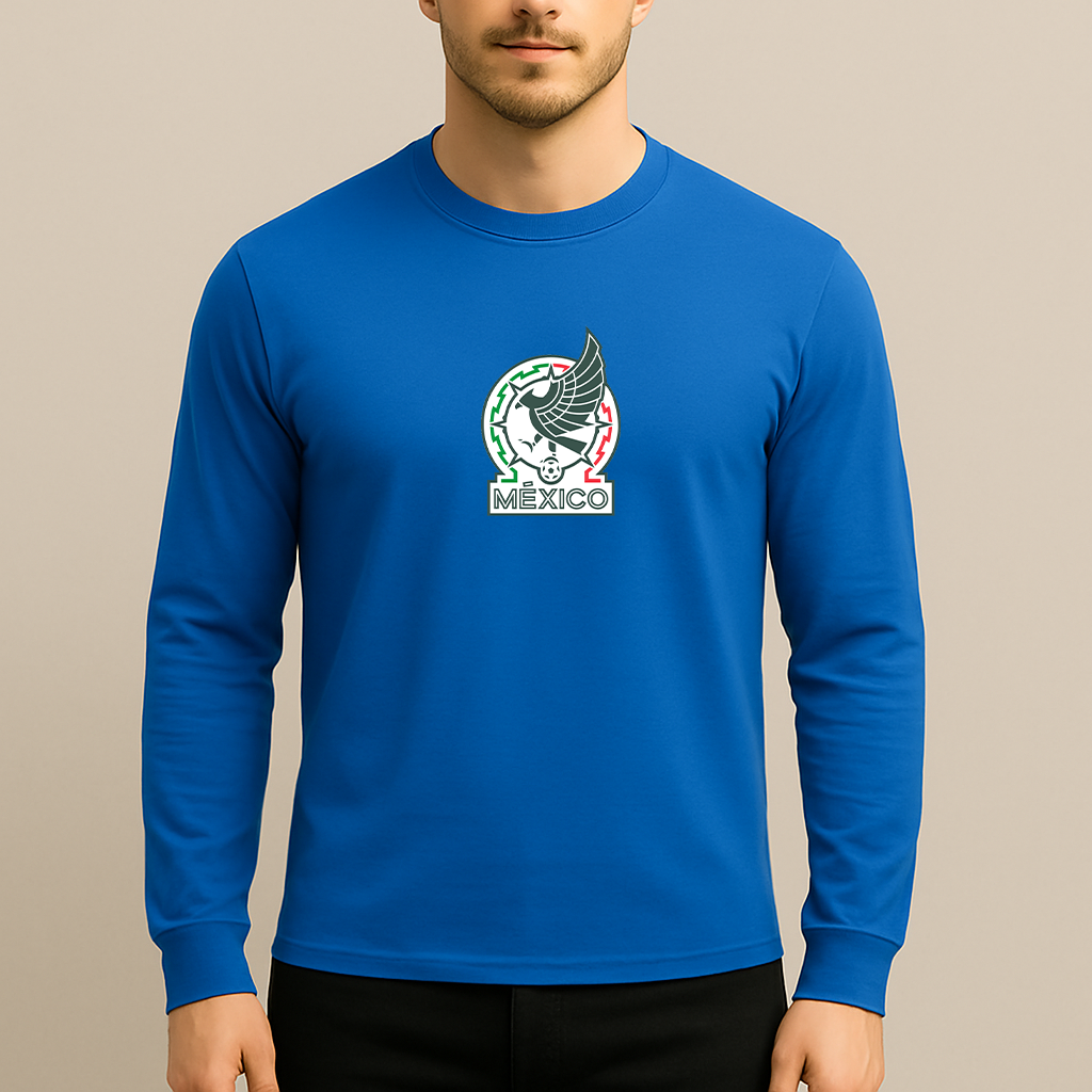Men’s Mexico Soccer Long Sleeve T-Shirt