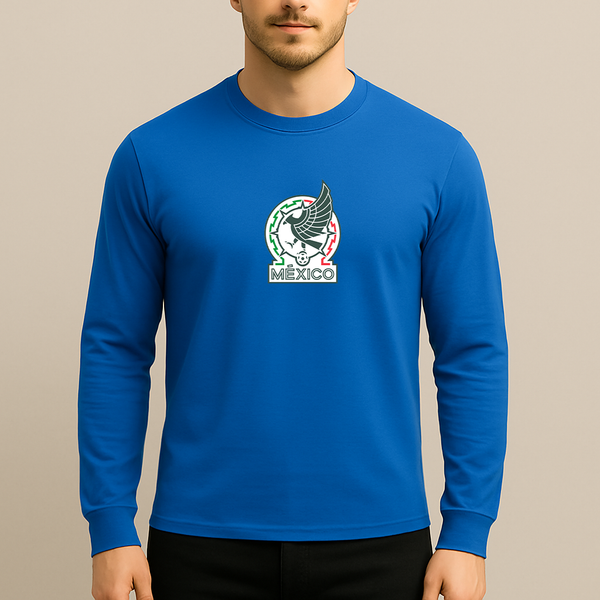 Men’s Mexico Soccer Long Sleeve T-Shirt