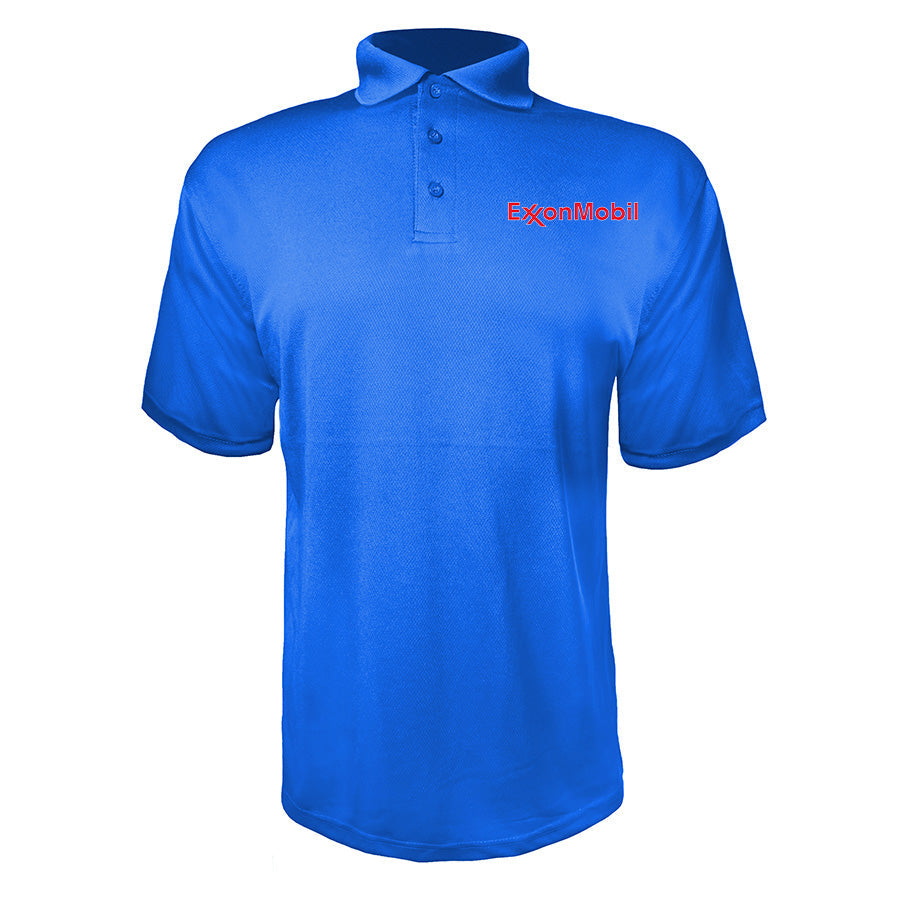 Men's Exxon Mobil Gas Station  Polyester Polo