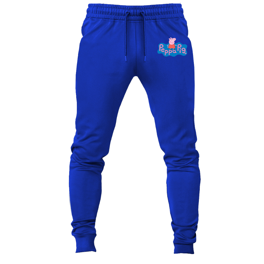 Men's Pegga Pig Cartoon Joggers Sweatpants