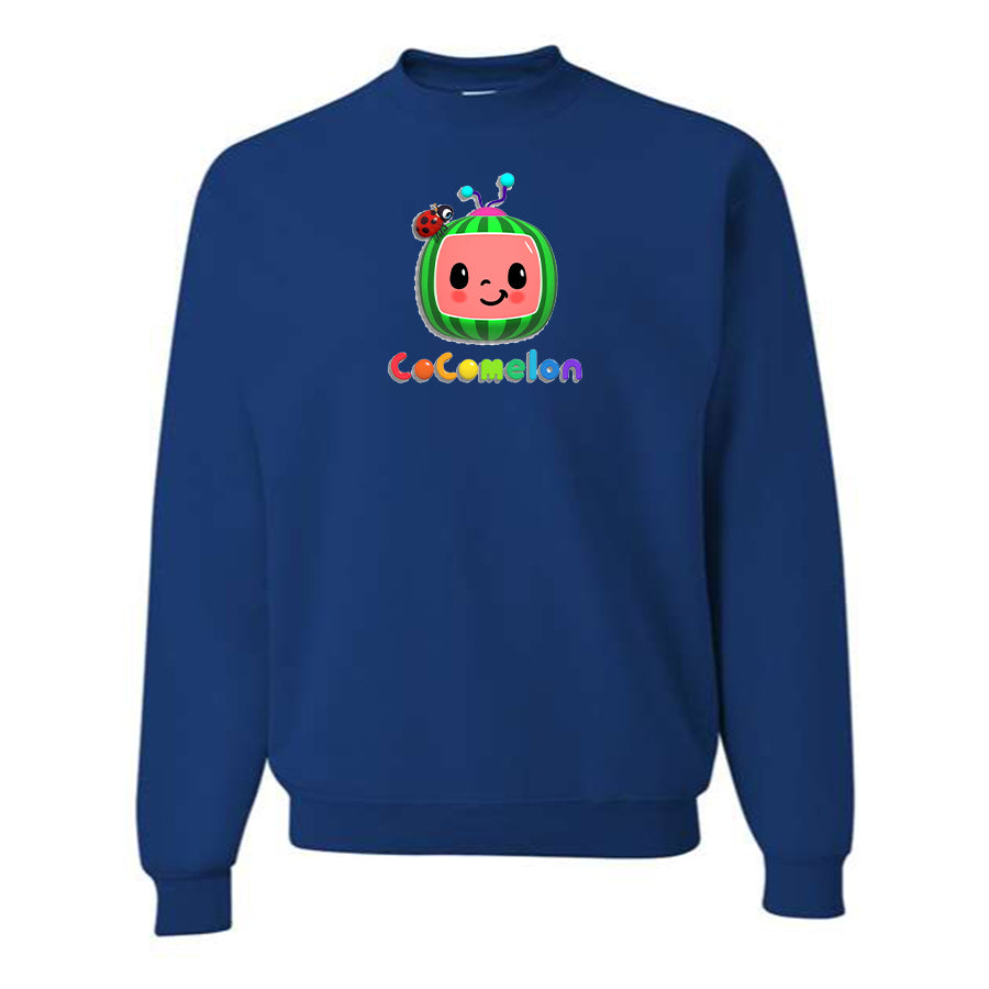 Men's Cocomelon Cartoon Crewneck Sweatshirt