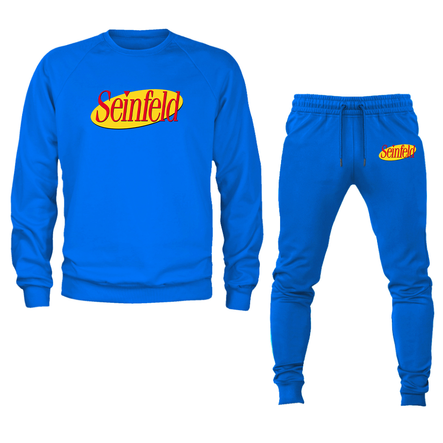 Men's Seinfeld Sitcom Show Crewneck Sweatshirt Joggers Suit