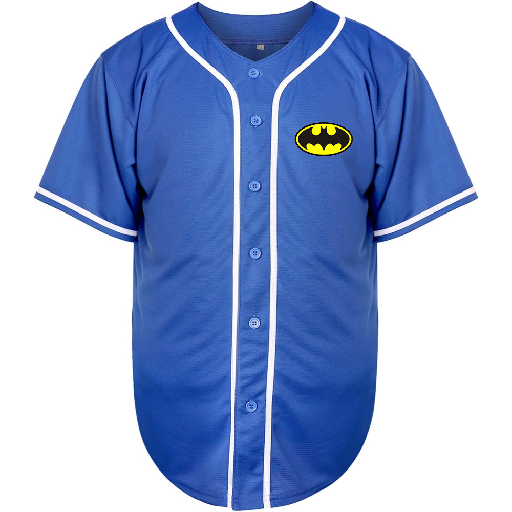 Men's DC Comics Batman Superhero Baseball Jersey