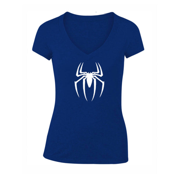 Women's Spiderman Marvel Avengers Superhero V-Neck T-Shirt