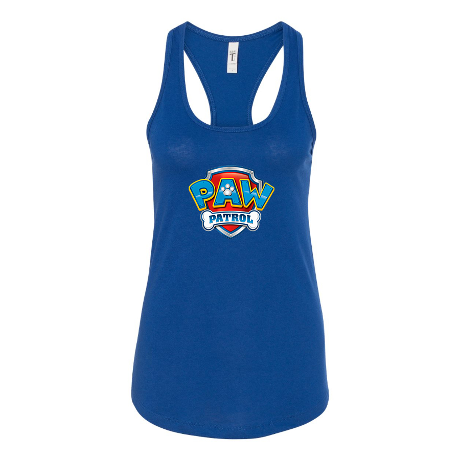 Women's Paw Patrol Cartoon Racerback Tank Top