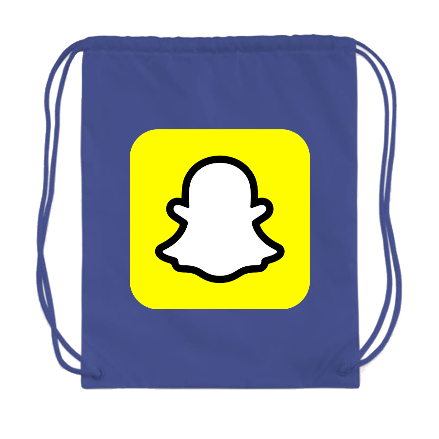 Snapchat Social Drawstring Bag