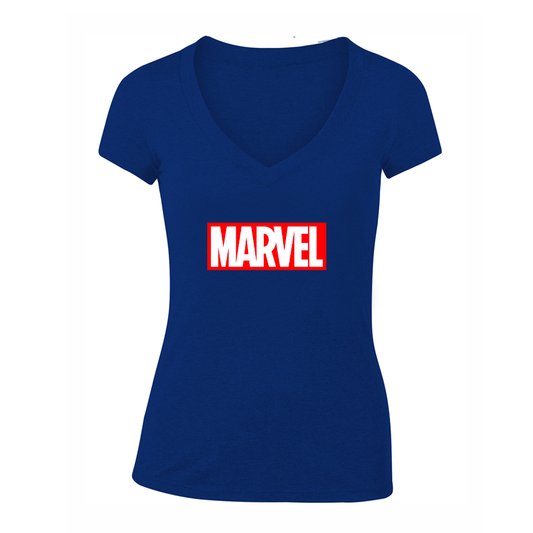 Women's Marvel Comics Superhero V-Neck T-Shirt