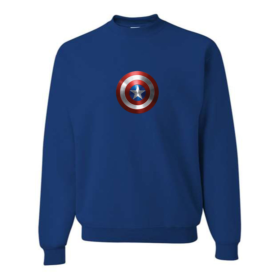 Men's Captain America Superhero Crewneck Sweatshirt