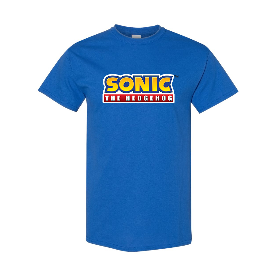 Men's Sonic The Hedgehog Cartoon Cotton T-Shirt