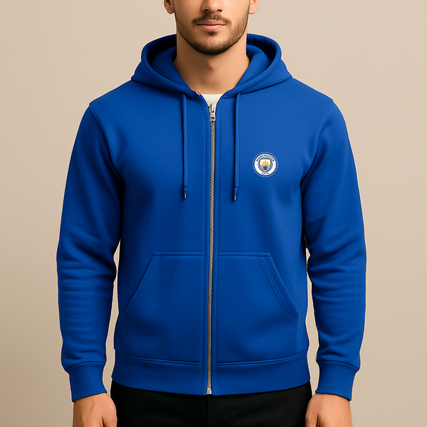 Men's Manchester City Soccer Zipper Hoodie
