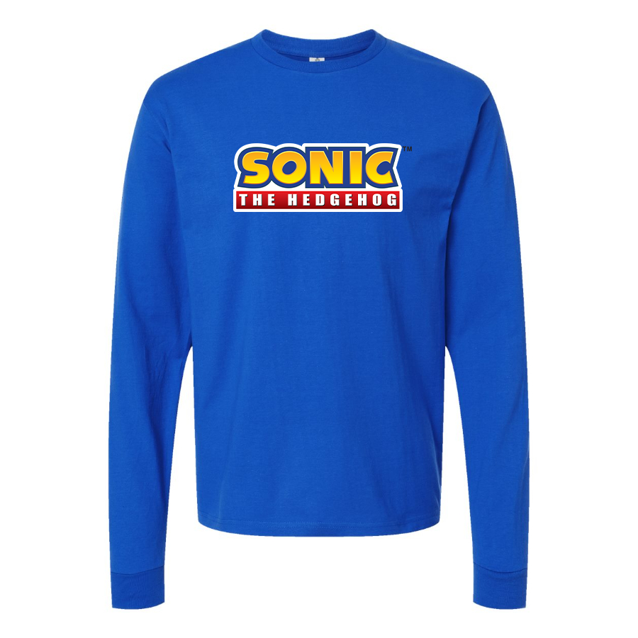 Men's Sonic The Hedgehog Cartoon Long Sleeve T-Shirt