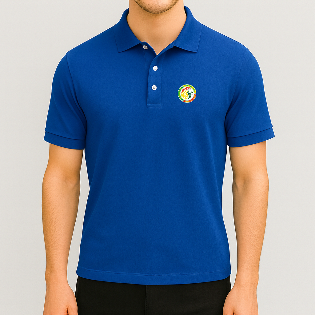 Men's Senegal National Soccer Team Dry Blend Polo