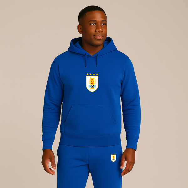 Men's Uruguay National Soccer Team Hoodie Joggers Set