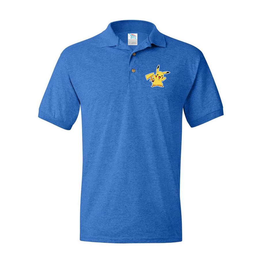 Men's Pikachu Cartoon Dry Blend Polo