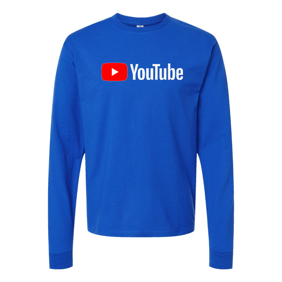 Men's YouTube Social Video Steaming Long Sleeve T-Shirt