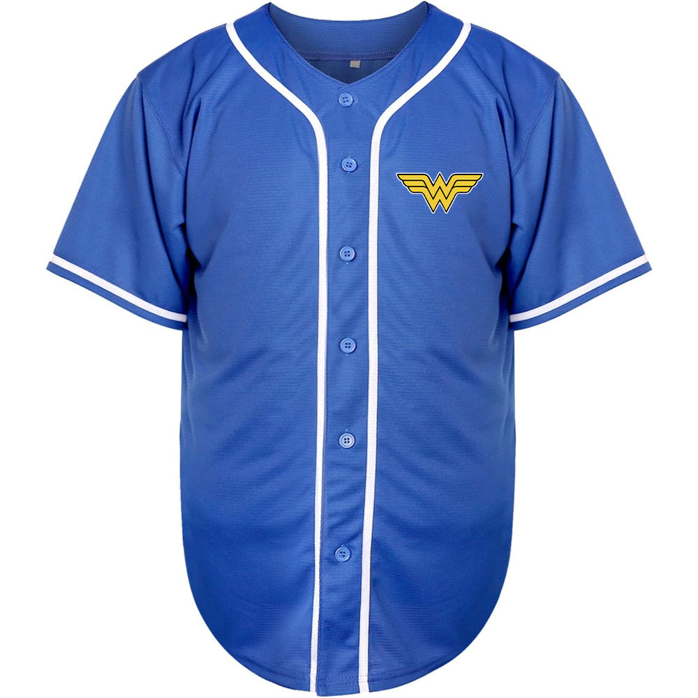 Men's Wonder Woman Superhero Baseball Jersey