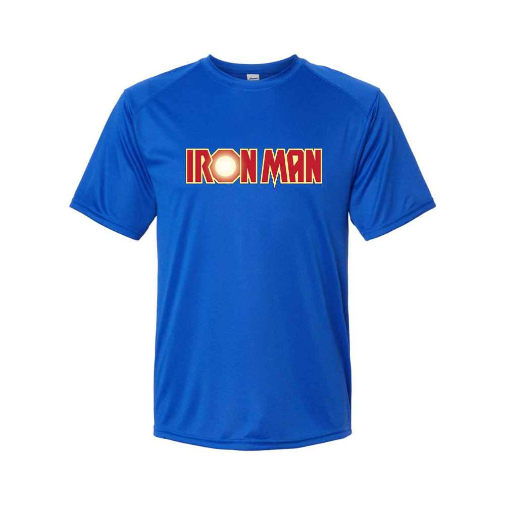 Men's Iron Man Marvel Superhero Performance T-Shirt