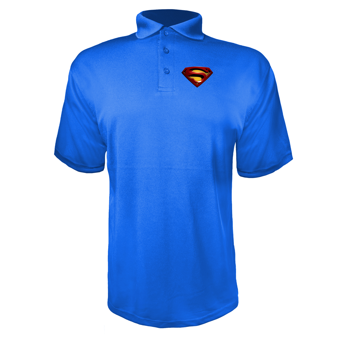 Men's Superman Superhero Polyester Polo