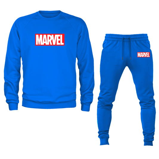Men's Marvel Comics Superhero Crewneck Sweatshirt Joggers Suit
