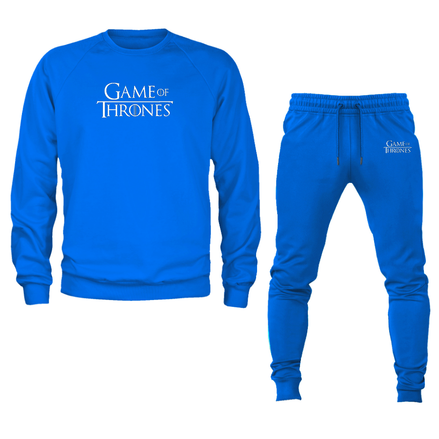 Men's Game of Thrones TV Show Crewneck Sweatshirt Joggers Suit